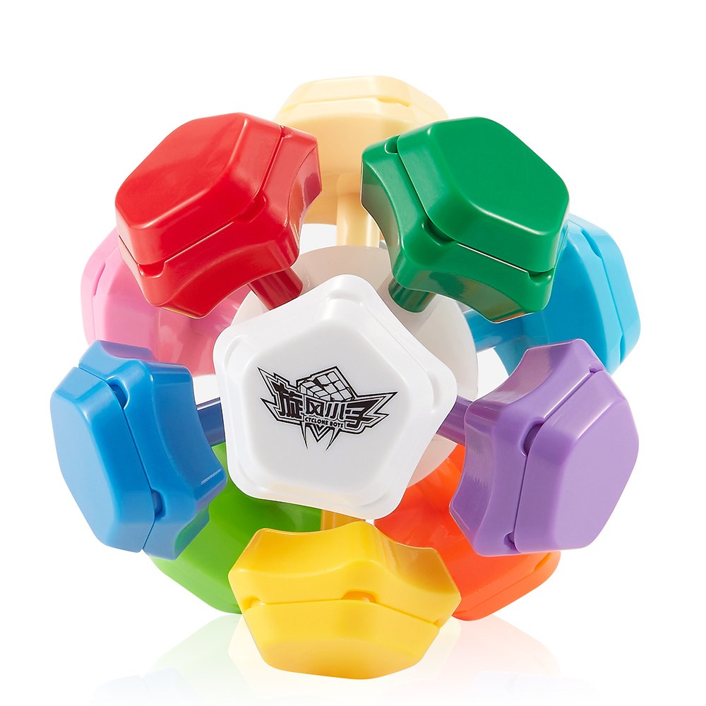 D-FantiX Cyclone Boys Megaminx Stickerless Speed Cube – Pentagonal Dodecahedron Puzzle