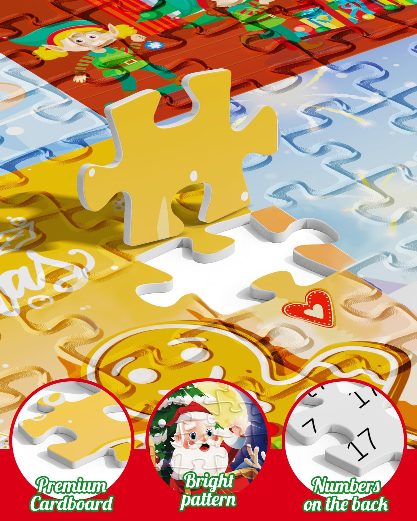 D-FantiX Puzzle Advent Calendar 2025 – 1008-Piece Christmas Countdown Jigsaw for Families