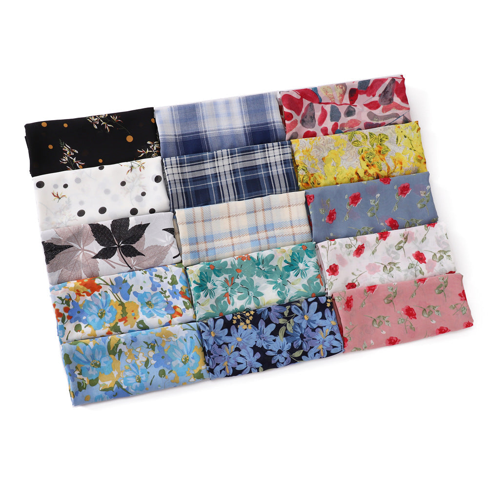 Versatile Chiffon Scarf - Lightweight Printed Shawl & Wrap