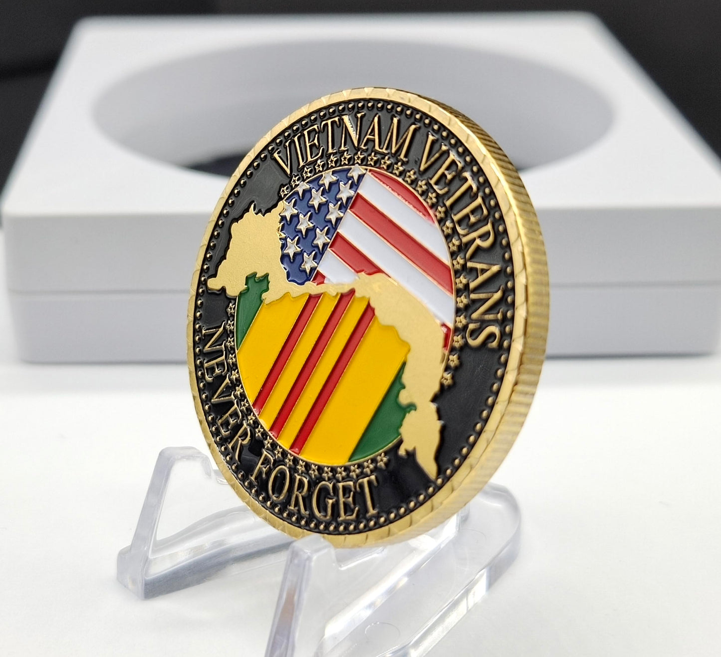 US Military Vietnam Veterans Gold Plated Challenge Coin – Thank You for Your Service Gift | DFFDFF