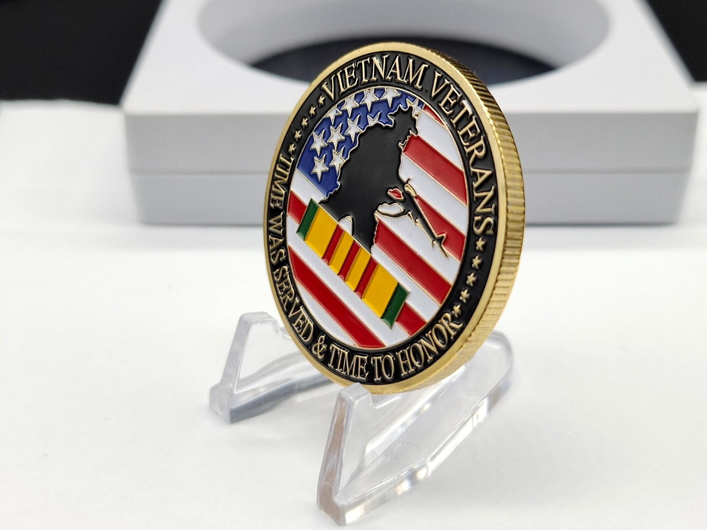US Military Vietnam Veterans Gold Plated Challenge Coin – Thank You for Your Service Gift | DFFDFF