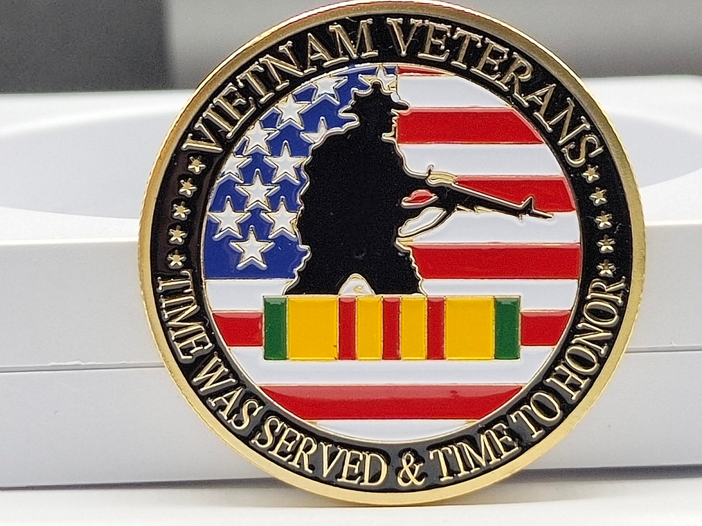 US Military Vietnam Veterans Gold Plated Challenge Coin – Thank You for Your Service Gift | DFFDFF