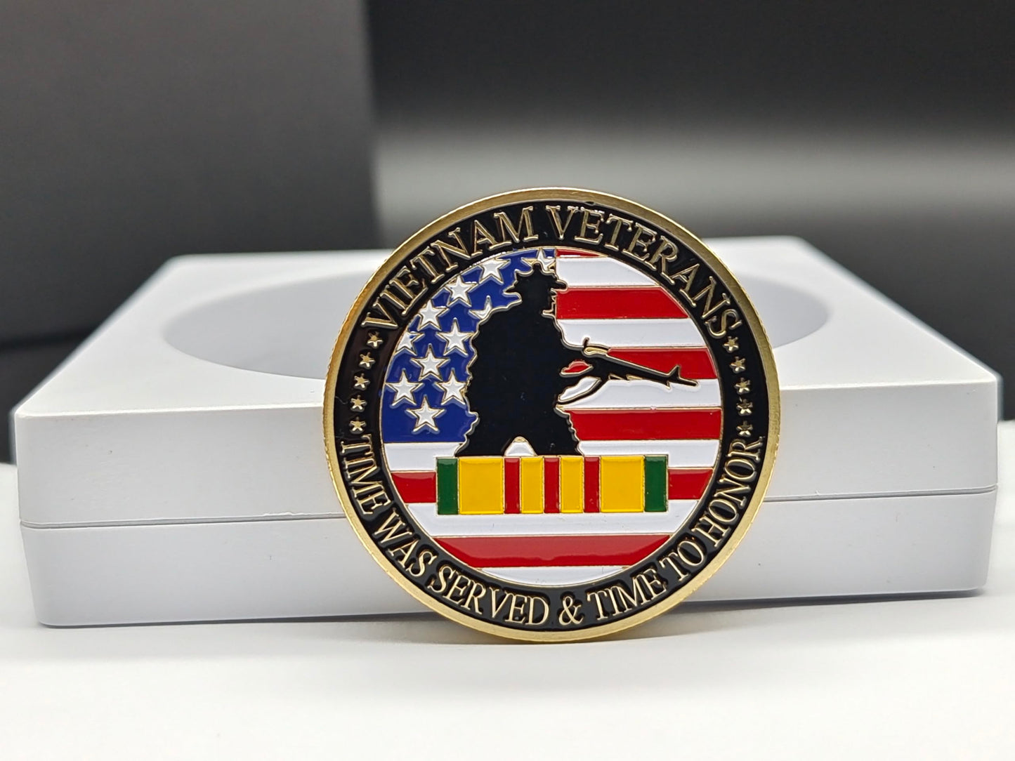 US Military Vietnam Veterans Gold Plated Challenge Coin – Thank You for Your Service Gift | DFFDFF