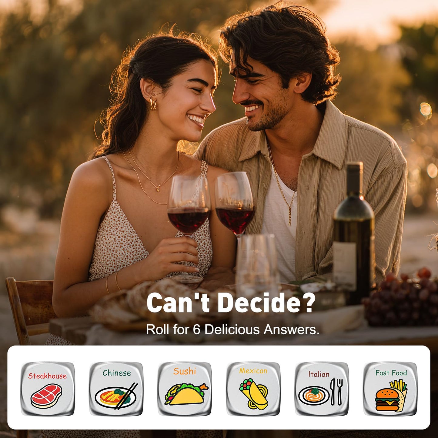 DFPDFP Colorful Date Night Dice – Valentines Gifts for Him & Her
