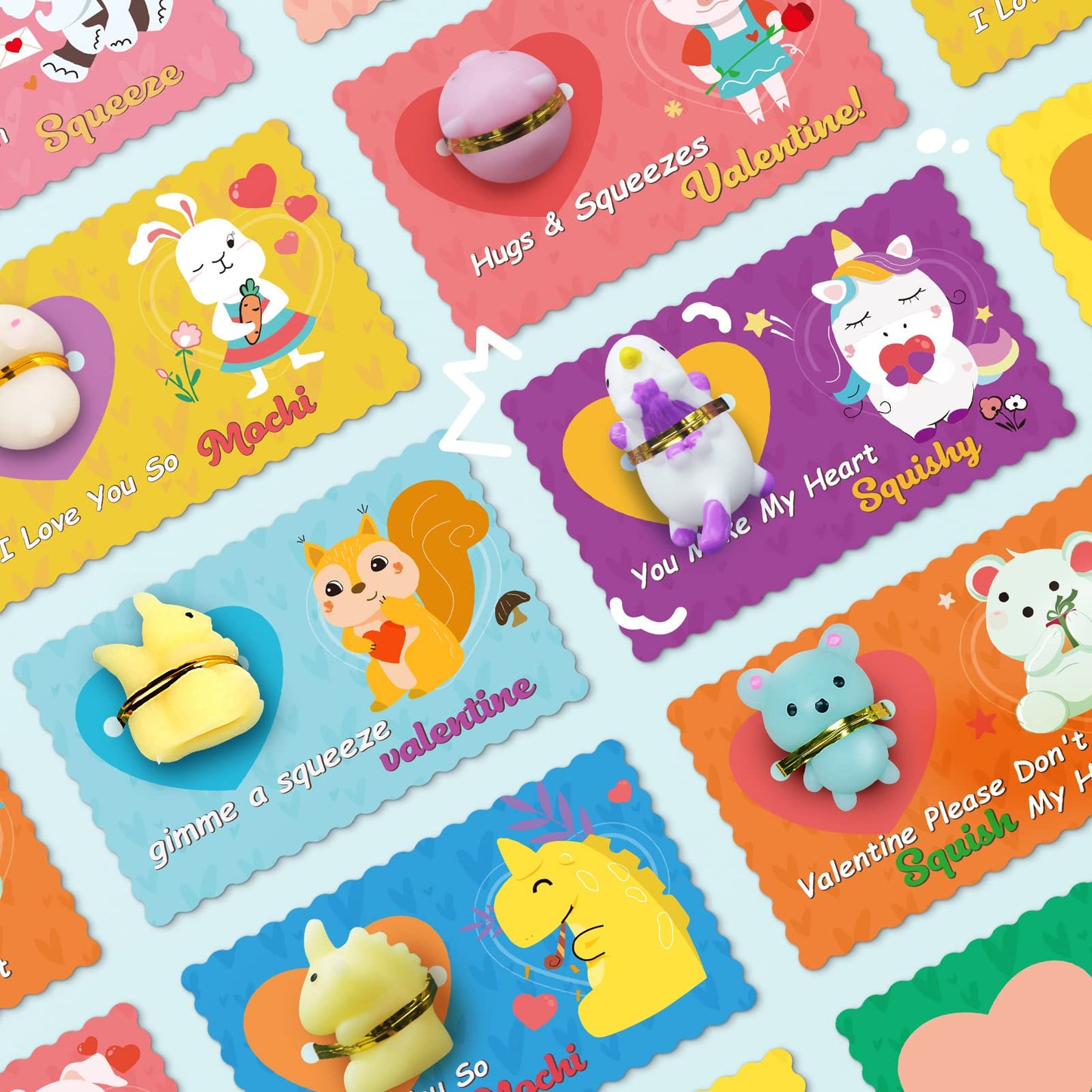 DG-Direct: 30-Pack Valentine's Day Cards with Mochi Squishy Toys