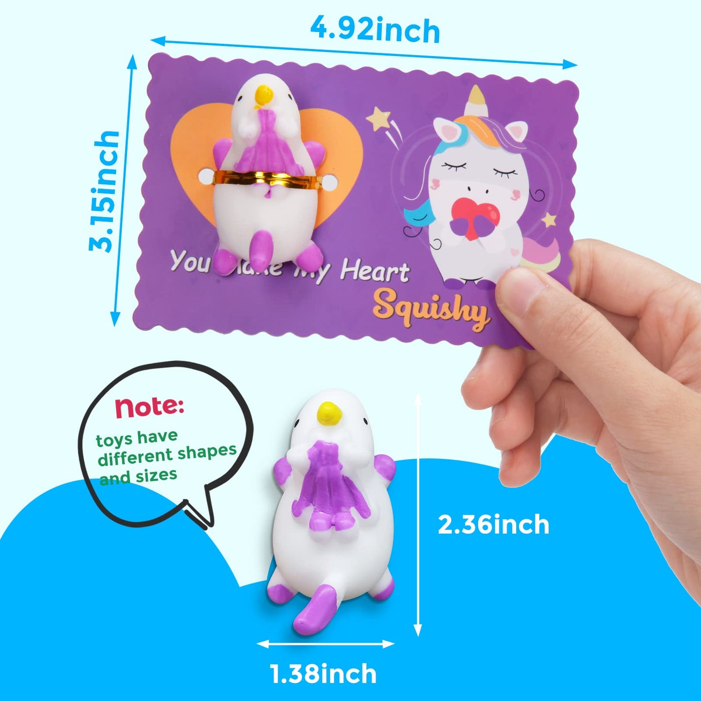 DG-Direct: 30-Pack Valentine's Day Cards with Mochi Squishy Toys