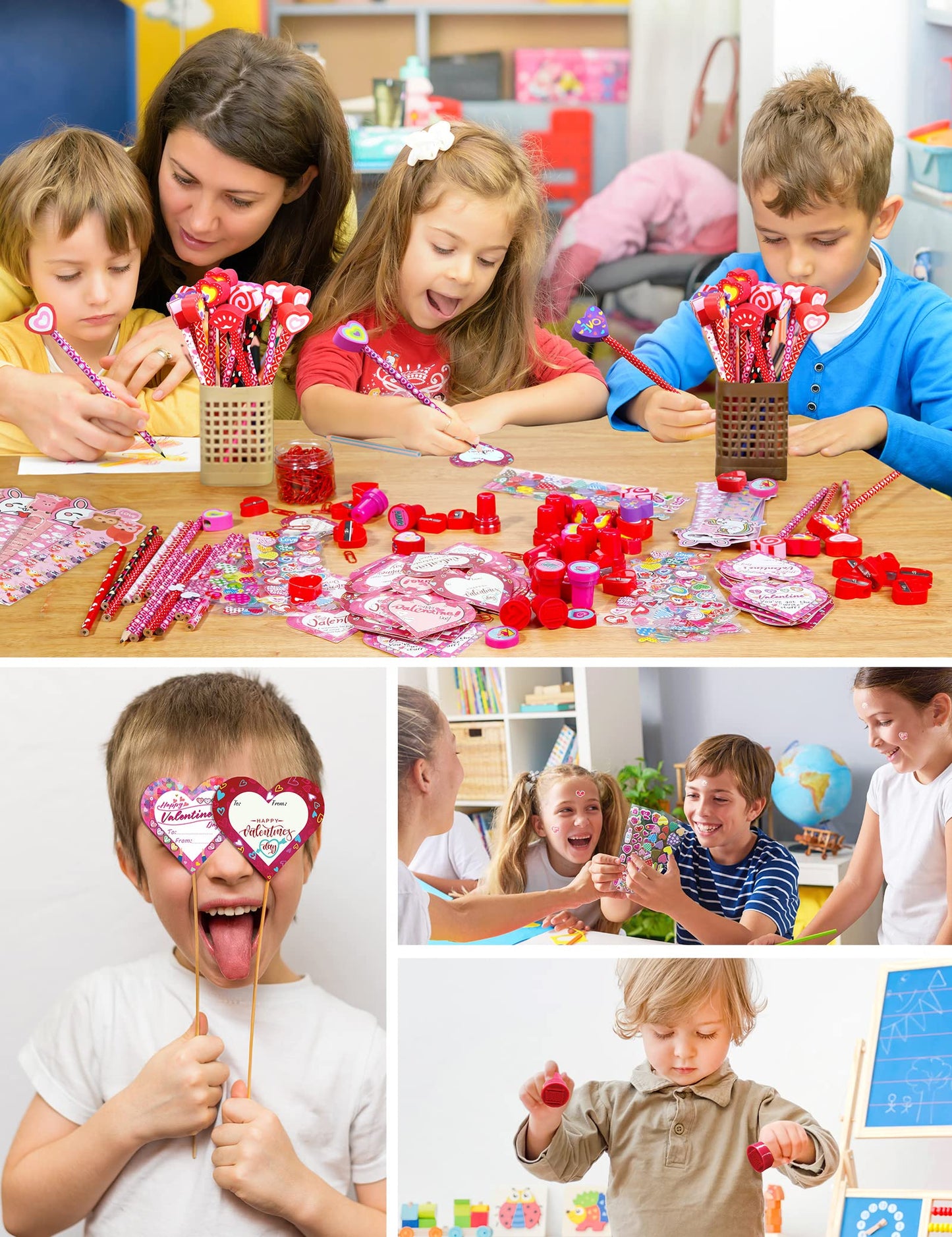 DG-Direct 28-Pack Valentine Stationery Set for Kids | Classroom Exchange & Party Favors