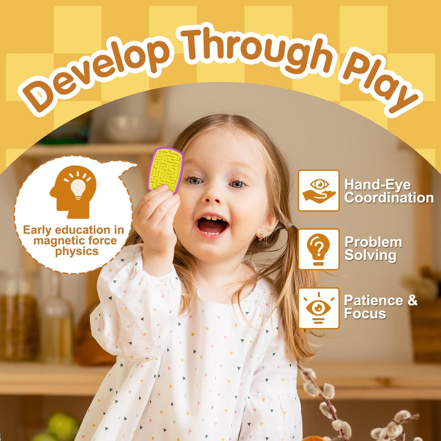 D.G.PLAYER Sensory Fidget Slider — Silicone Magnetic Toys for Stress Relief & Focus