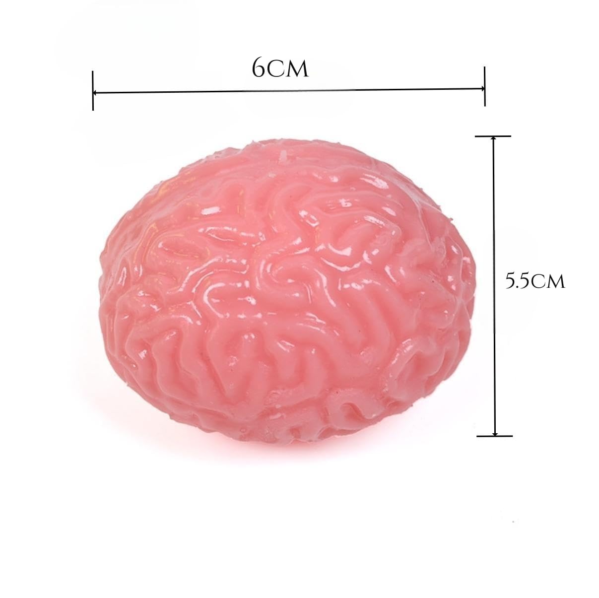 Dhjrefhhd Squishy Brain Fidget Ball – Stress-Relief Sensory Toy for Adults