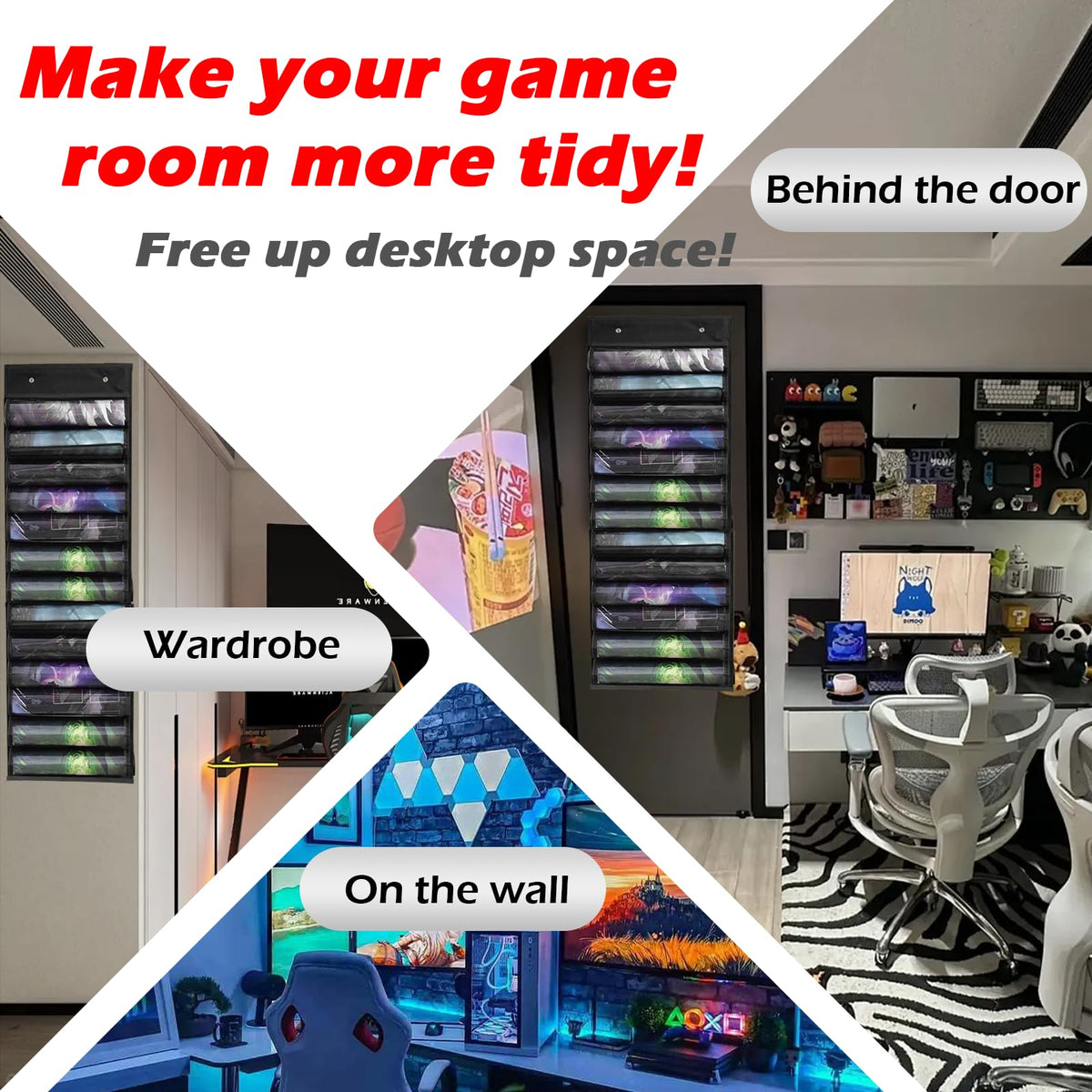 DHRRDE Playmat Tube – MTG Card Game Storage with 2 Hooks & 12 Tubes