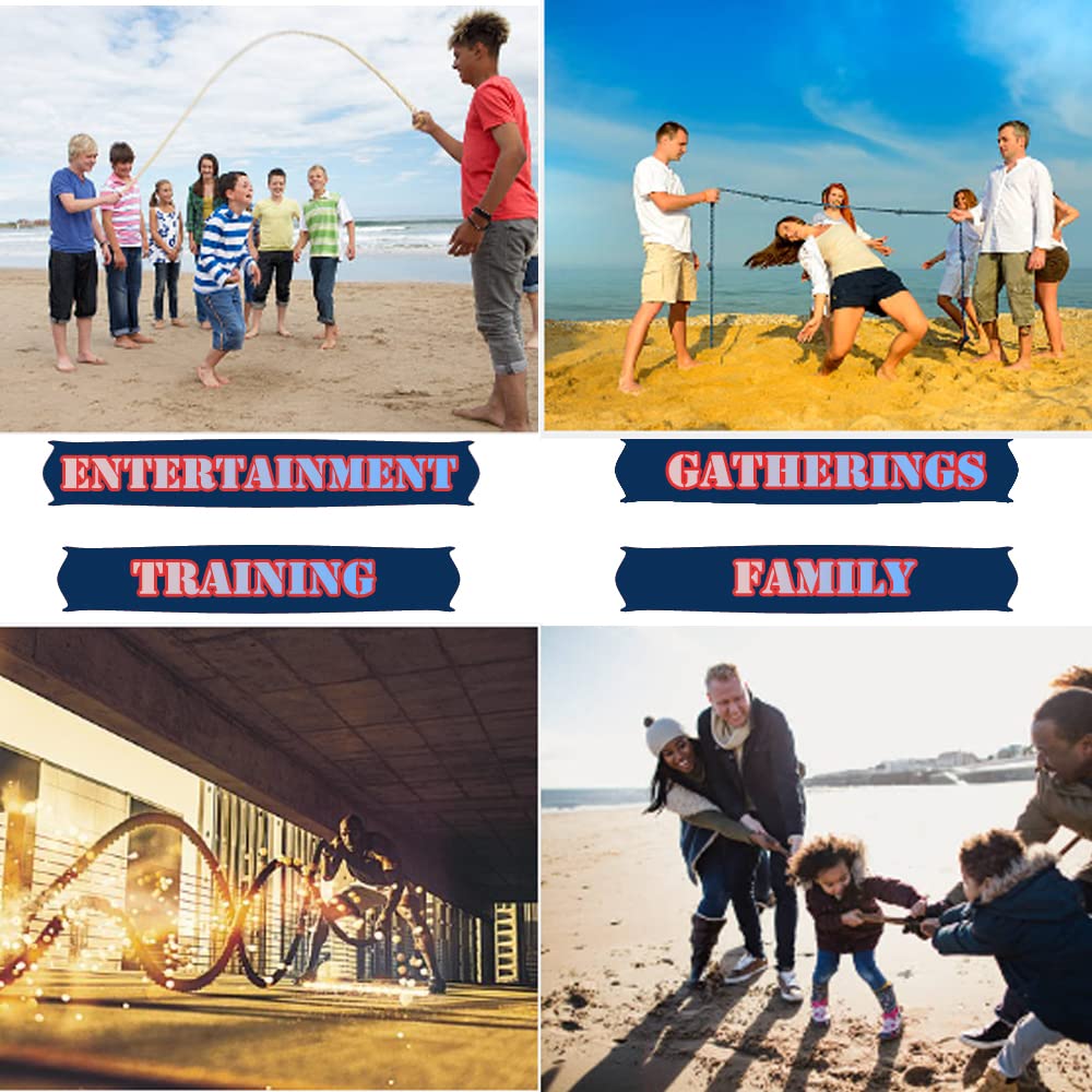 DHXGON 40ft Tug of War Rope for Kids & Adults | Outdoor Yard & Party Game