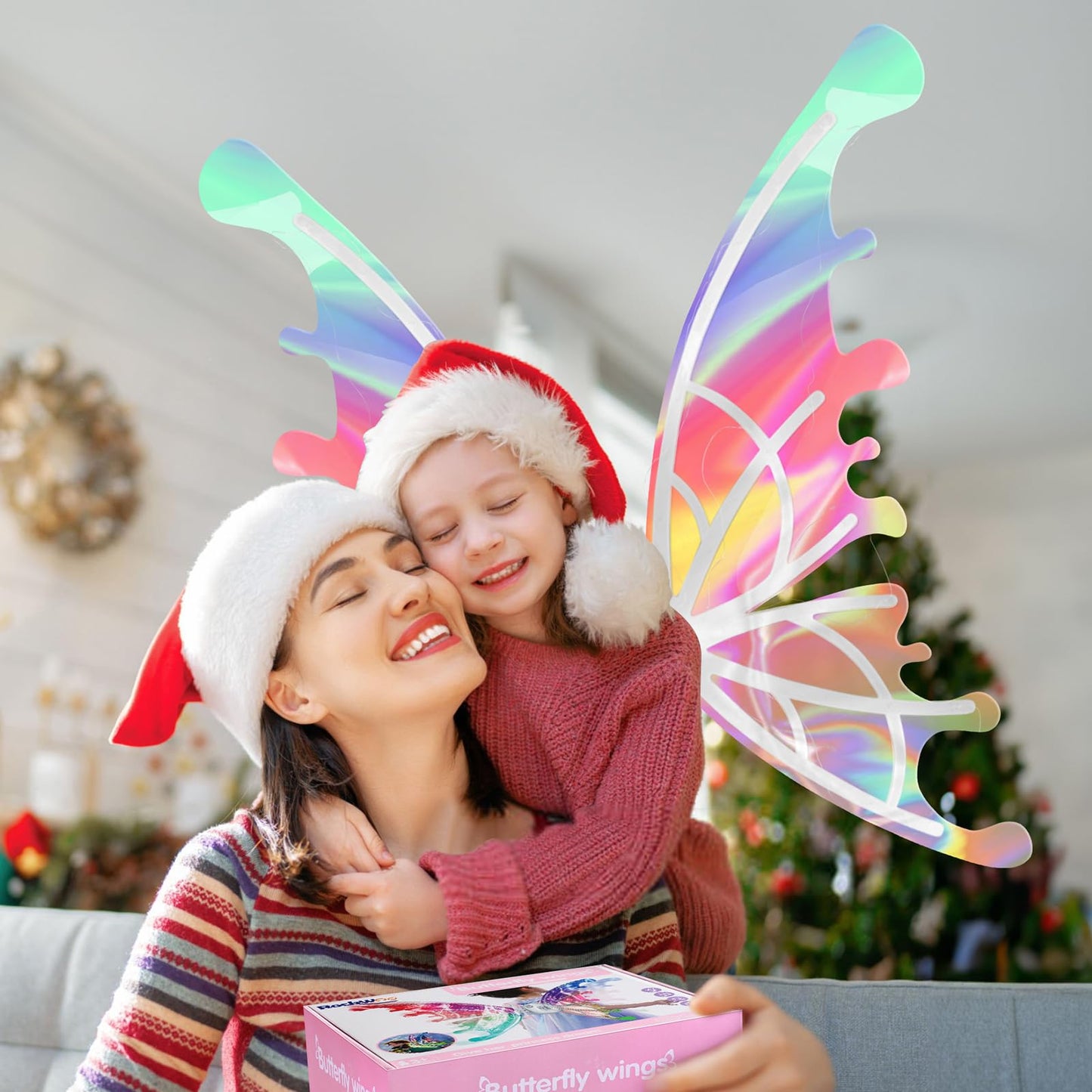 Diakud Light Up Butterfly Fairy Wings for Girls – LED Dress-Up Wings for Ages 4-8
