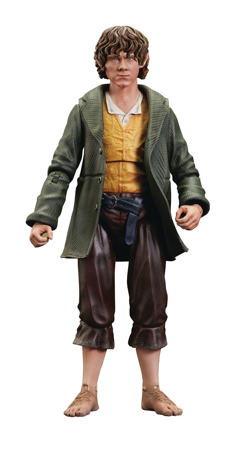 Diamond Select Toys The Lord of the Rings Merry Series 7 Deluxe Action Figure – Merry & Pippin, 4-Inch Hobbits