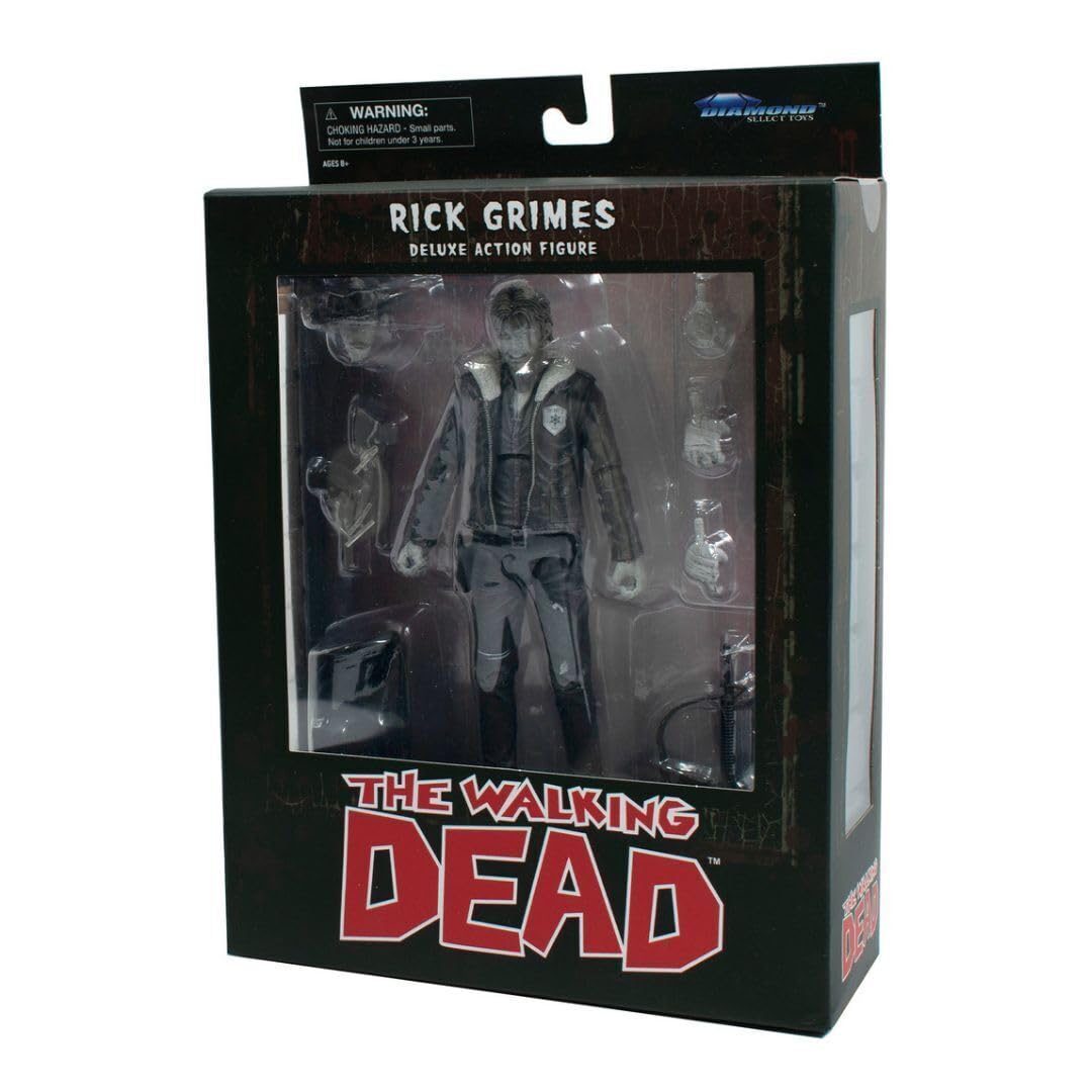 Diamond Select Toys The Walking Dead Rick Grimes (Comic Version) 1/10 Scale 7-Inch Action Figure