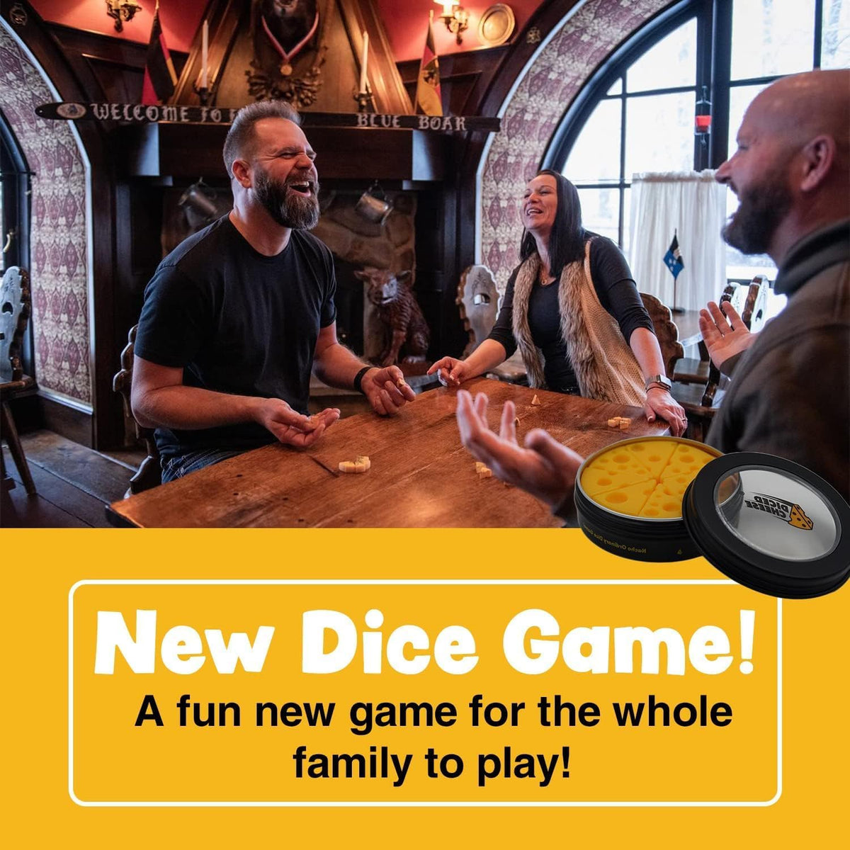 Diced Cheese – Fun, Fast Dice Game for All Ages | Portable 8-Dice Pack with Instructions