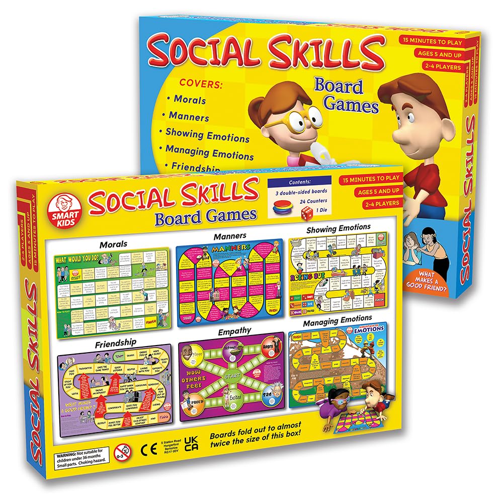 Didax 500063 Social Skills Group Activities – 6 Board Games for Elementary Classrooms