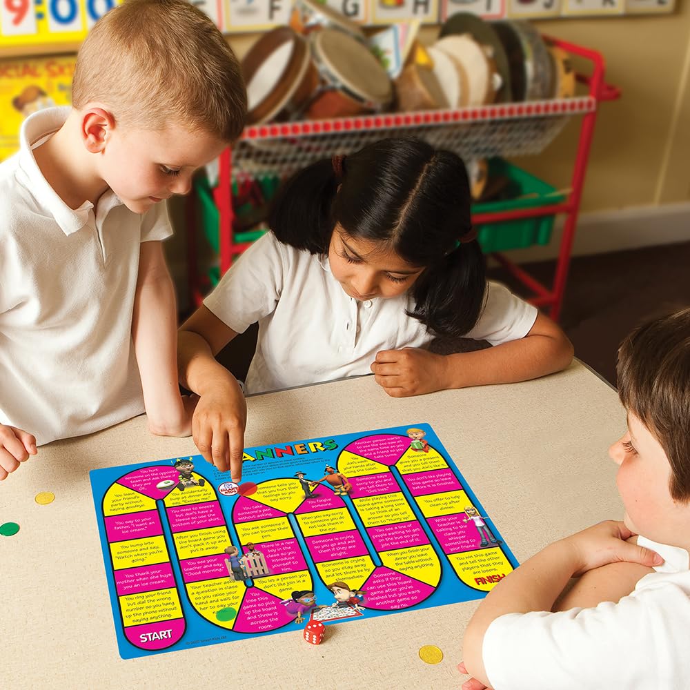 Didax 500063 Social Skills Group Activities – 6 Board Games for Elementary Classrooms