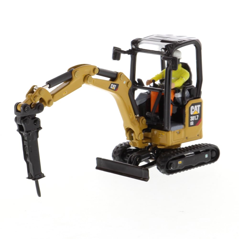 Diecast Masters CAT 301.7 CR Next Gen Mini Hydraulic Excavator with Work Tools – 1:50 Model 85597