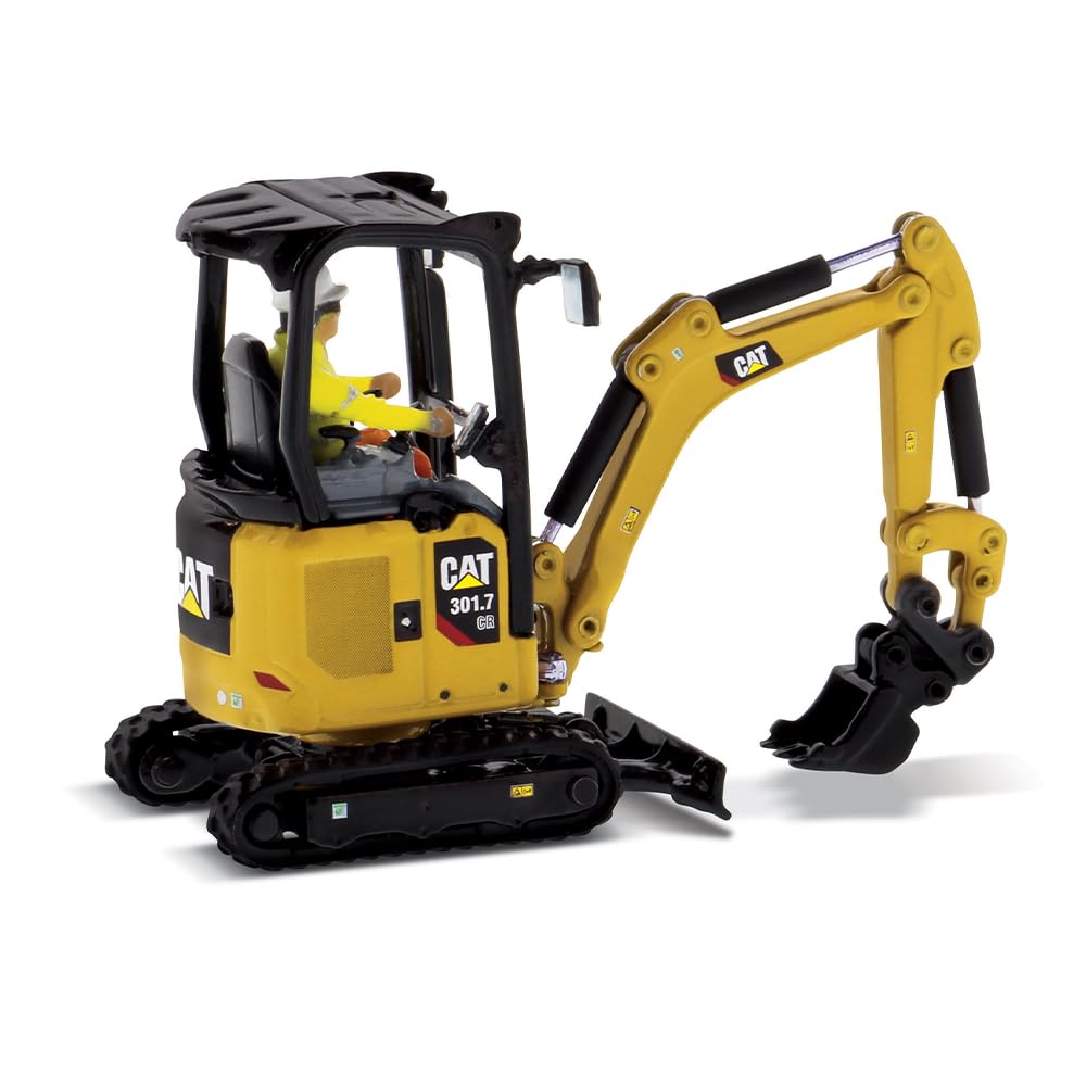 Diecast Masters CAT 301.7 CR Next Gen Mini Hydraulic Excavator with Work Tools – 1:50 Model 85597