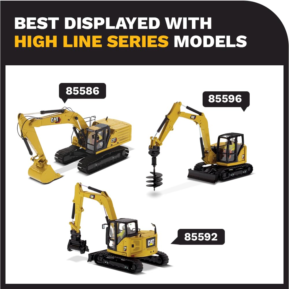 Diecast Masters CAT 301.7 CR Next Gen Mini Hydraulic Excavator with Work Tools – 1:50 Model 85597