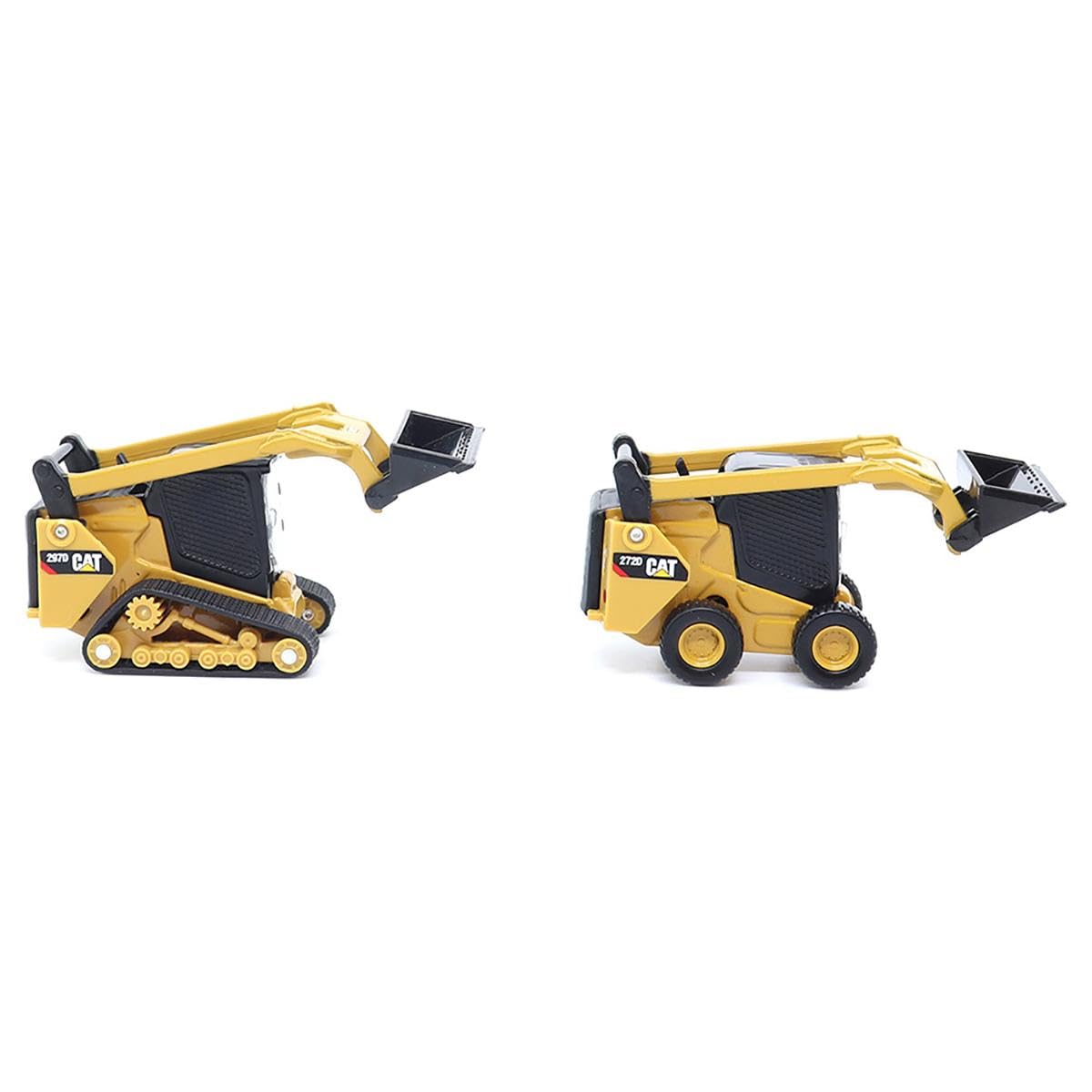 Diecast Masters 1/64 Caterpillar 272D2 Skid Steer Loader & 297D2 Compact Track Loader Set 84647