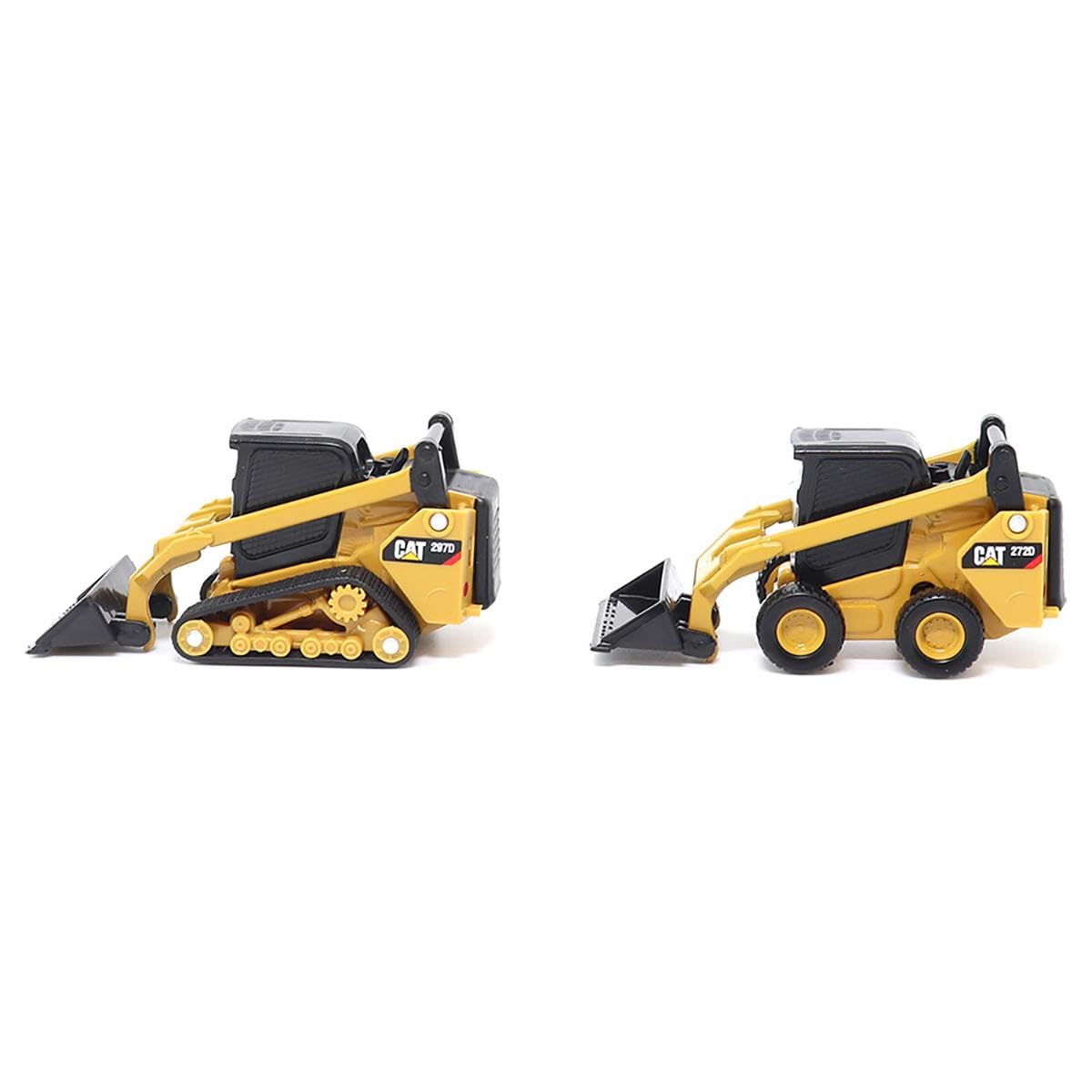 Diecast Masters 1/64 Caterpillar 272D2 Skid Steer Loader & 297D2 Compact Track Loader Set 84647