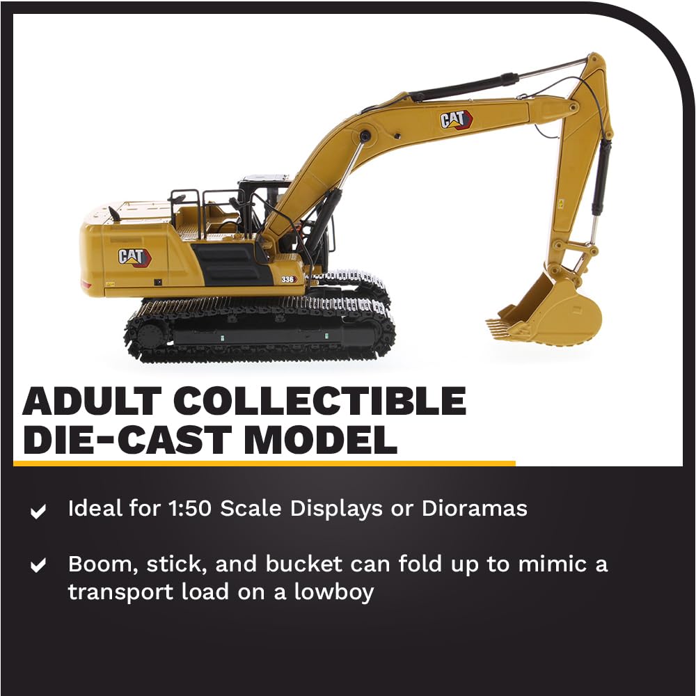 Diecast Masters 1:50 Caterpillar 336 Next Generation Excavator Model | Collectible Diecast