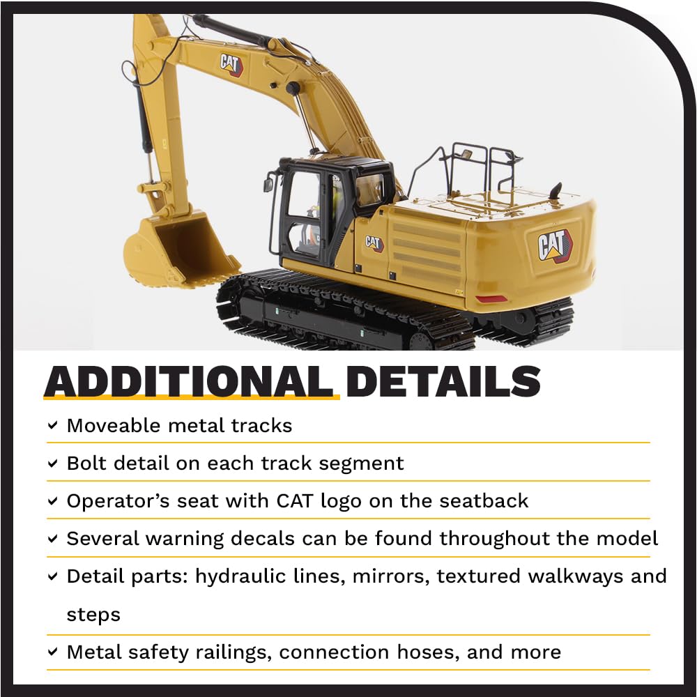 Diecast Masters 1:50 Caterpillar 336 Next Generation Excavator Model | Collectible Diecast