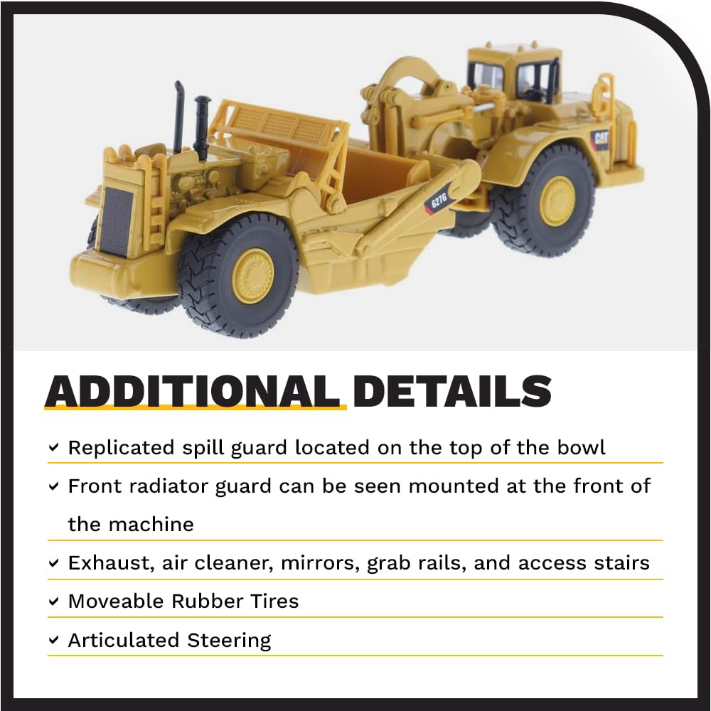 Diecast Masters Caterpillar 627G HO Wheel Tractor Scraper — Collectible Diecast Model