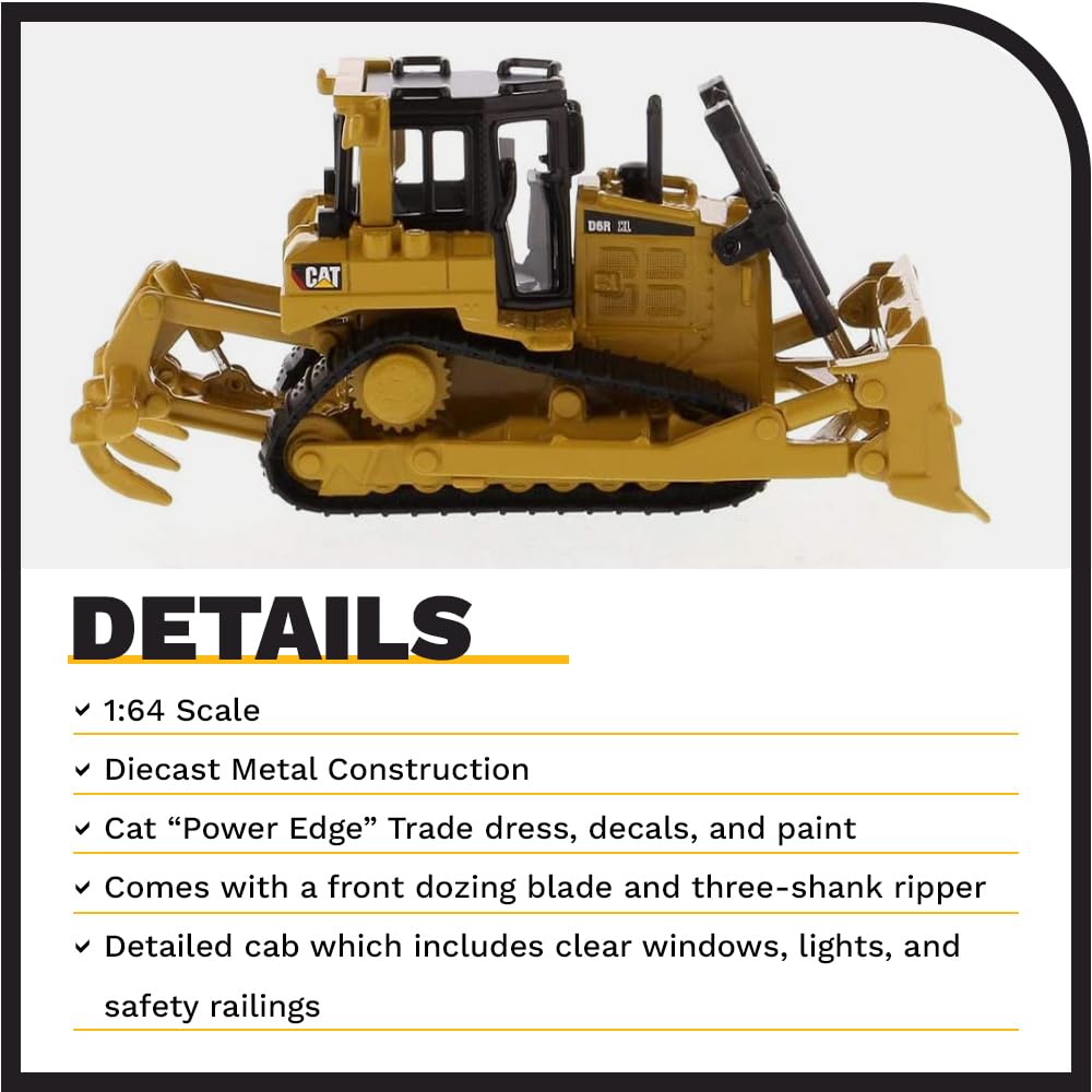 Diecast Masters 1:64 Caterpillar D6R XL Bulldozer – Diecast Collectible 85691