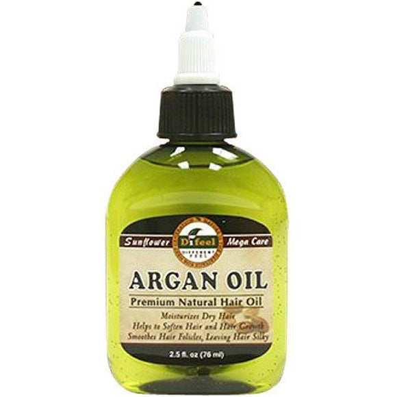 Difeel Argan Oil Premium Natural Hair Oil Nourishing & Repairing for All Hair Types 75ml/2.54 oz