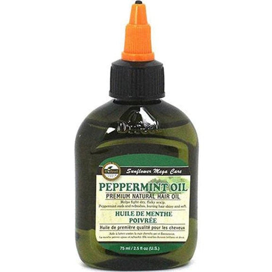 Difeel Peppermint Oil Premium Natural Hair Oil Stimulating Growth & Scalp Health for All Hair Types 75ml/2.54 oz