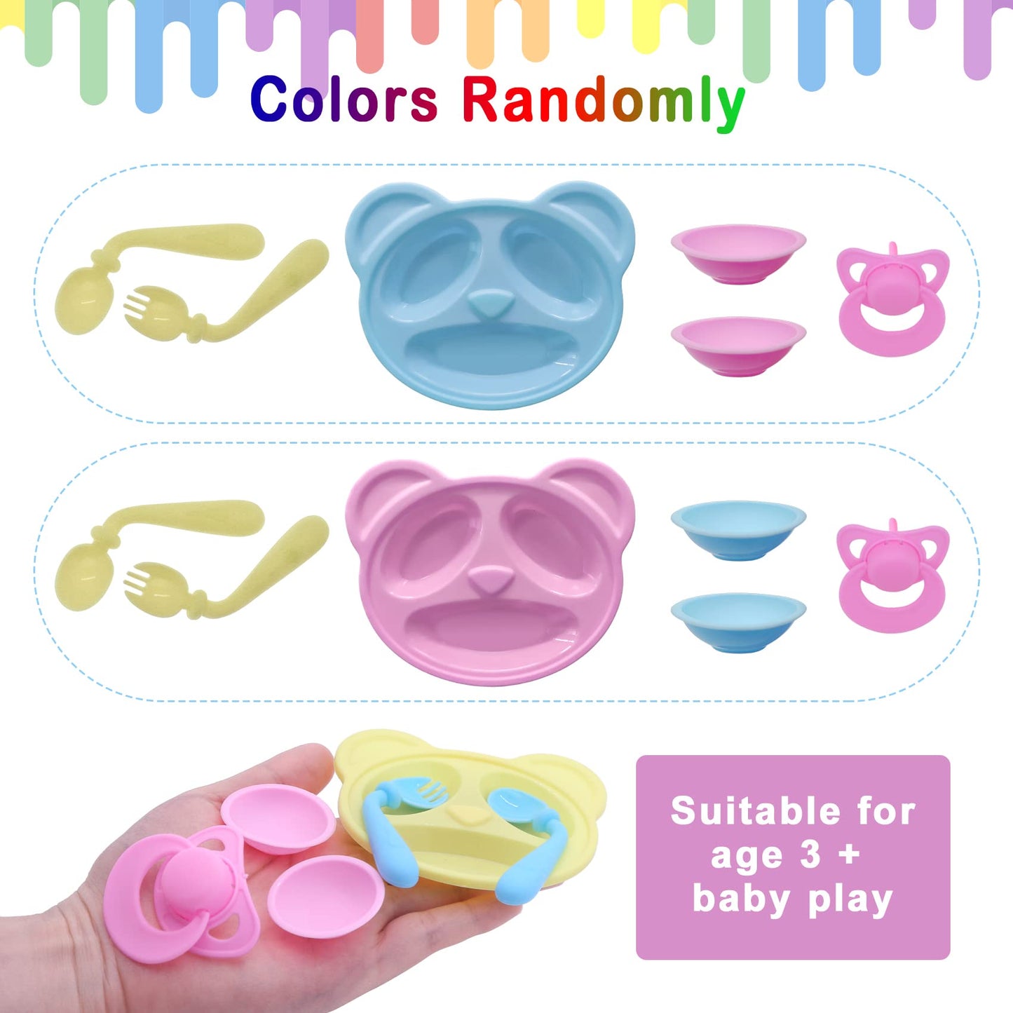 Digabi Baby Doll Clothes Set for 12–15 Inch Dolls – 18-Piece 360° Sewing Dresses & Accessories