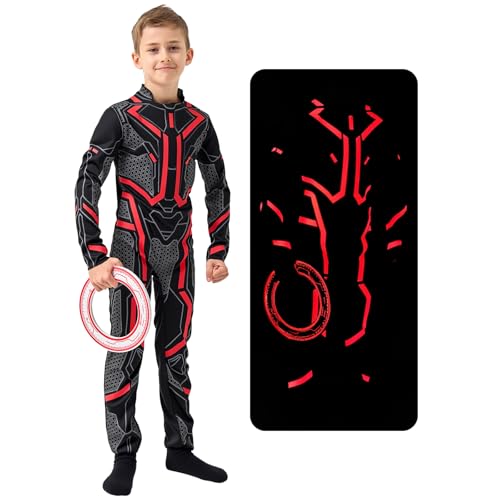 digi Kids Cyber Space Hero Jumpsuit with Glow-in-the-Dark Frisbee | 4-12 years