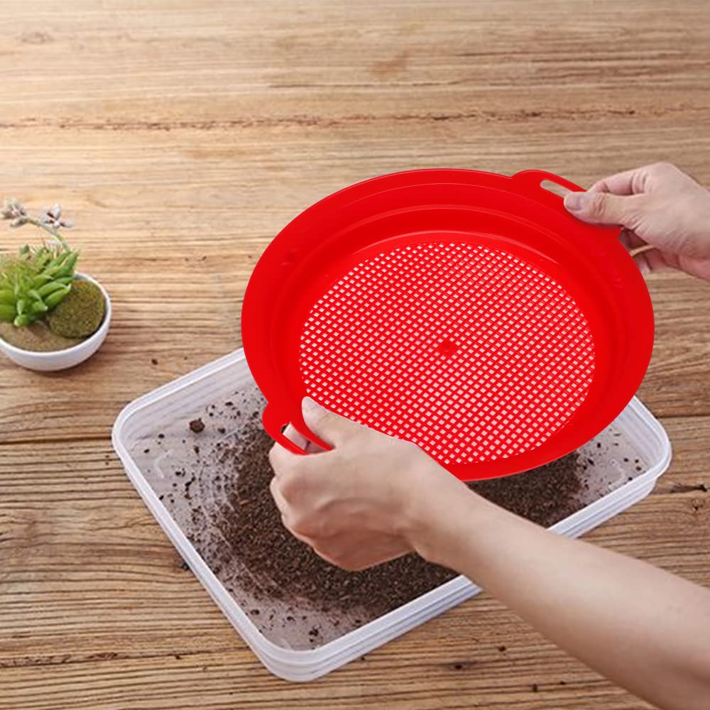 Dilabnba Sand Sifter Sieves for Kids – Heavy-Duty 4-Piece Beach Discovery Toy (ABS)