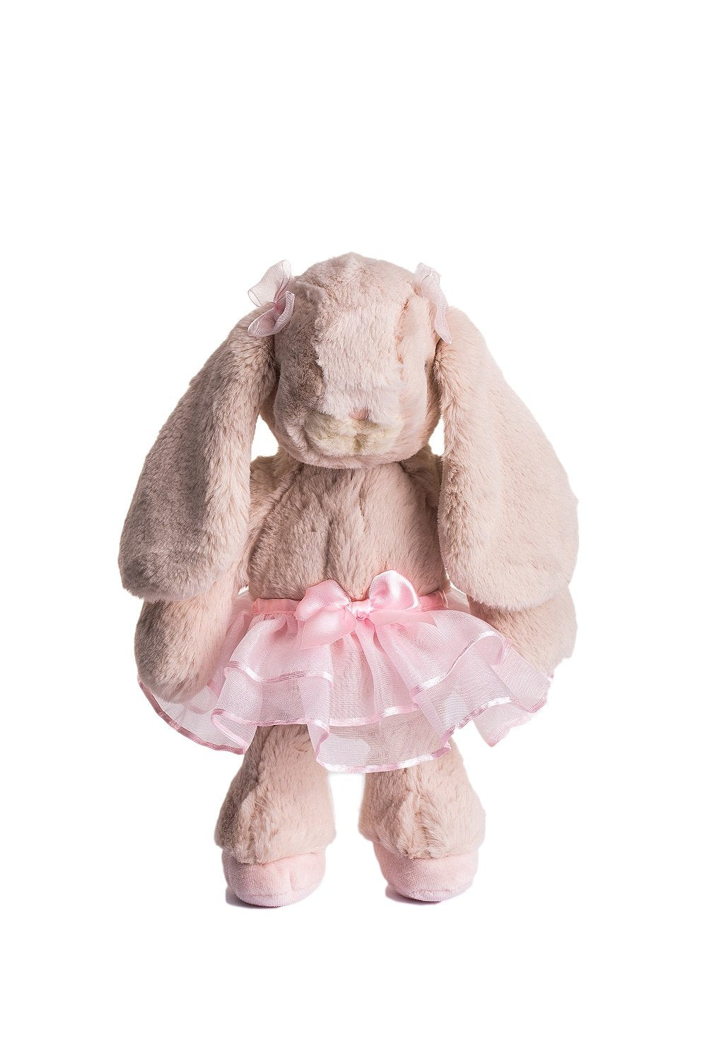 DILLY DUDU Ballerina Bunny Plush — 10-Inch Pink Soft, Poseable Toy
