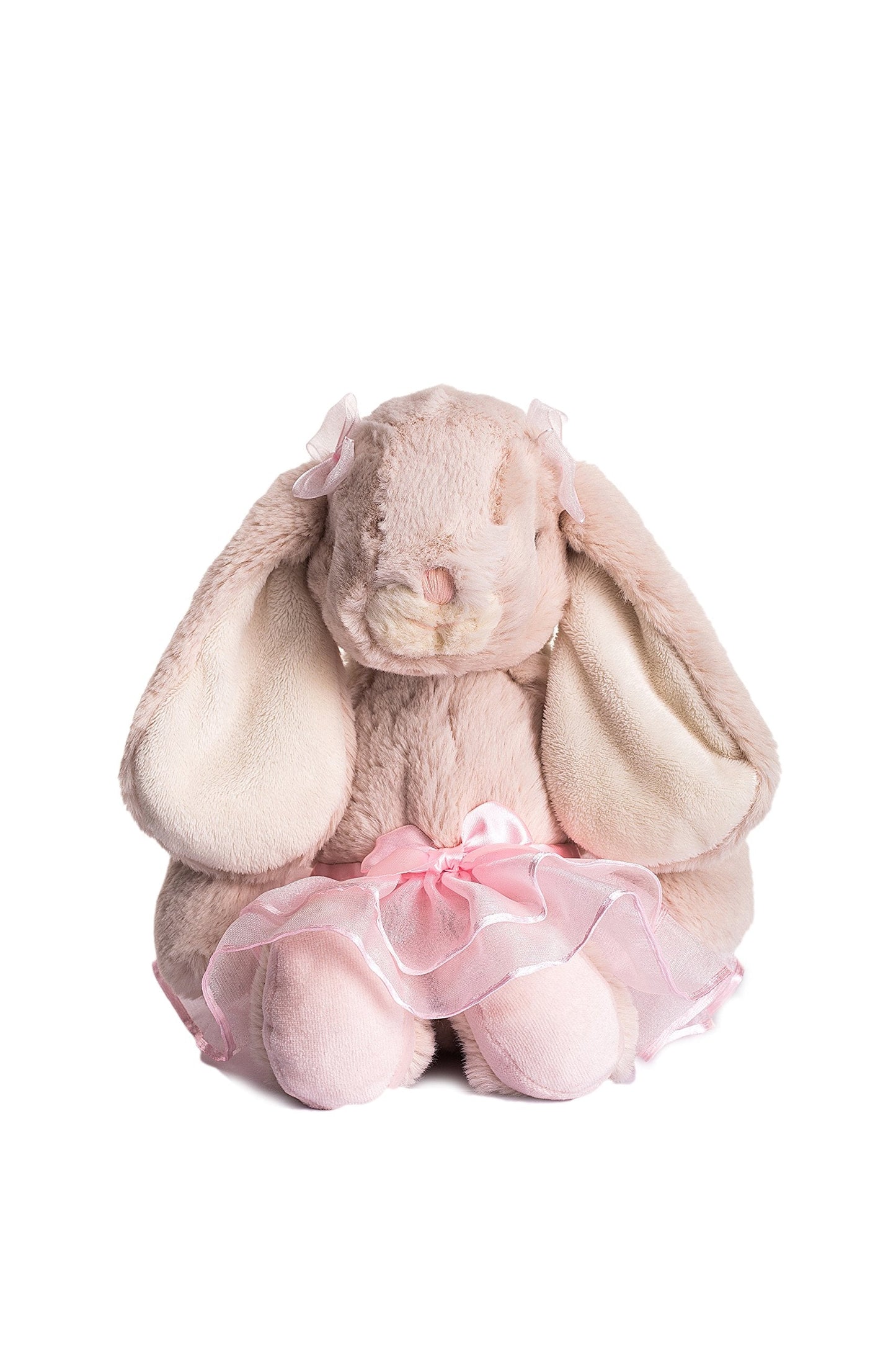 DILLY DUDU Ballerina Bunny Plush — 10-Inch Pink Soft, Poseable Toy