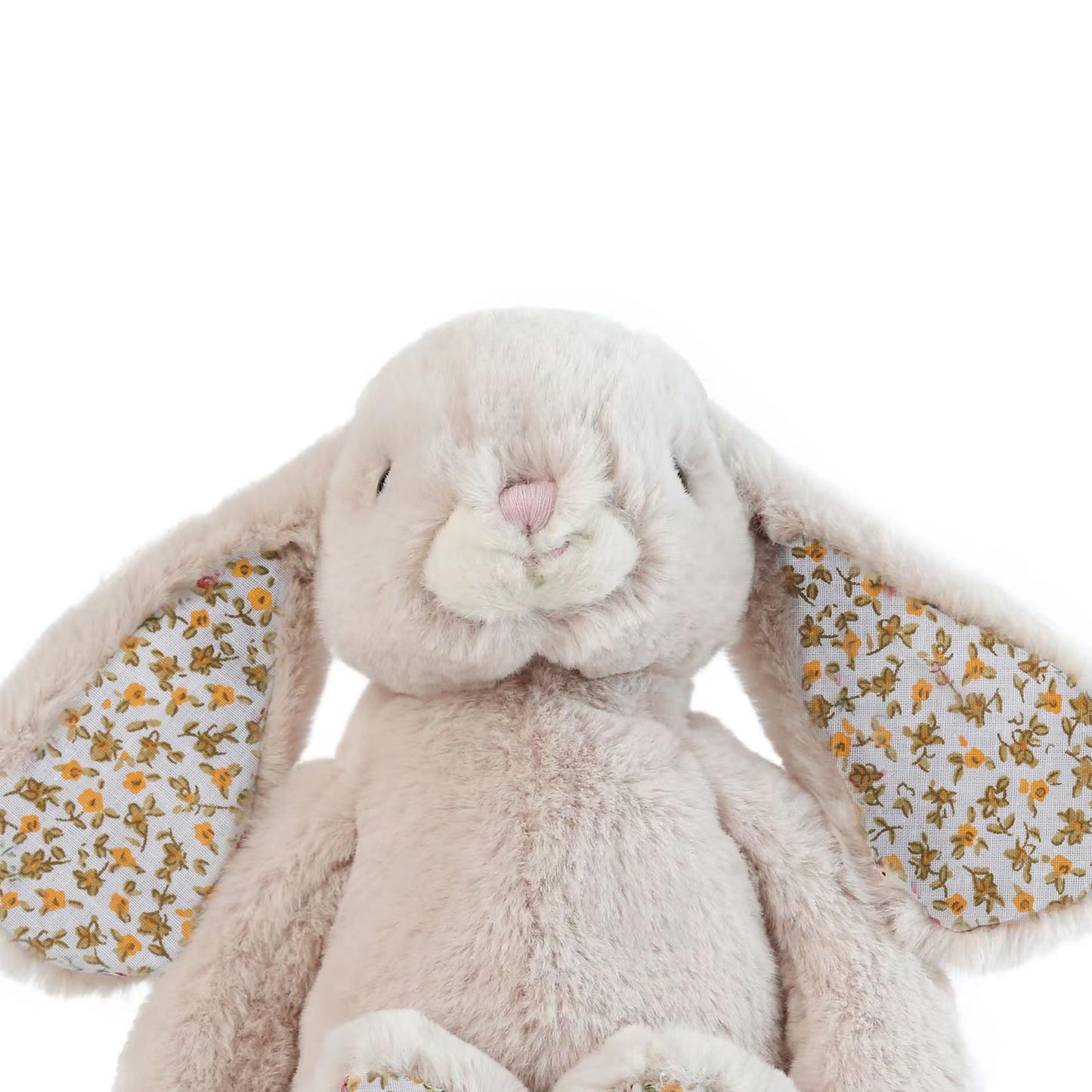 DILLY DUDU Blossom Bunny 10-Inch Plush Rabbit – Beige, Soft Cuddly Toy