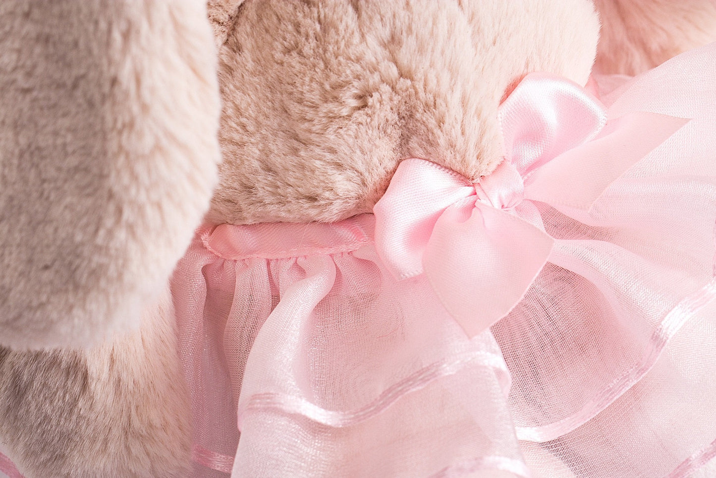 DILLY DUDU Ballerina Bunny Plush — 10-Inch Pink Soft, Poseable Toy