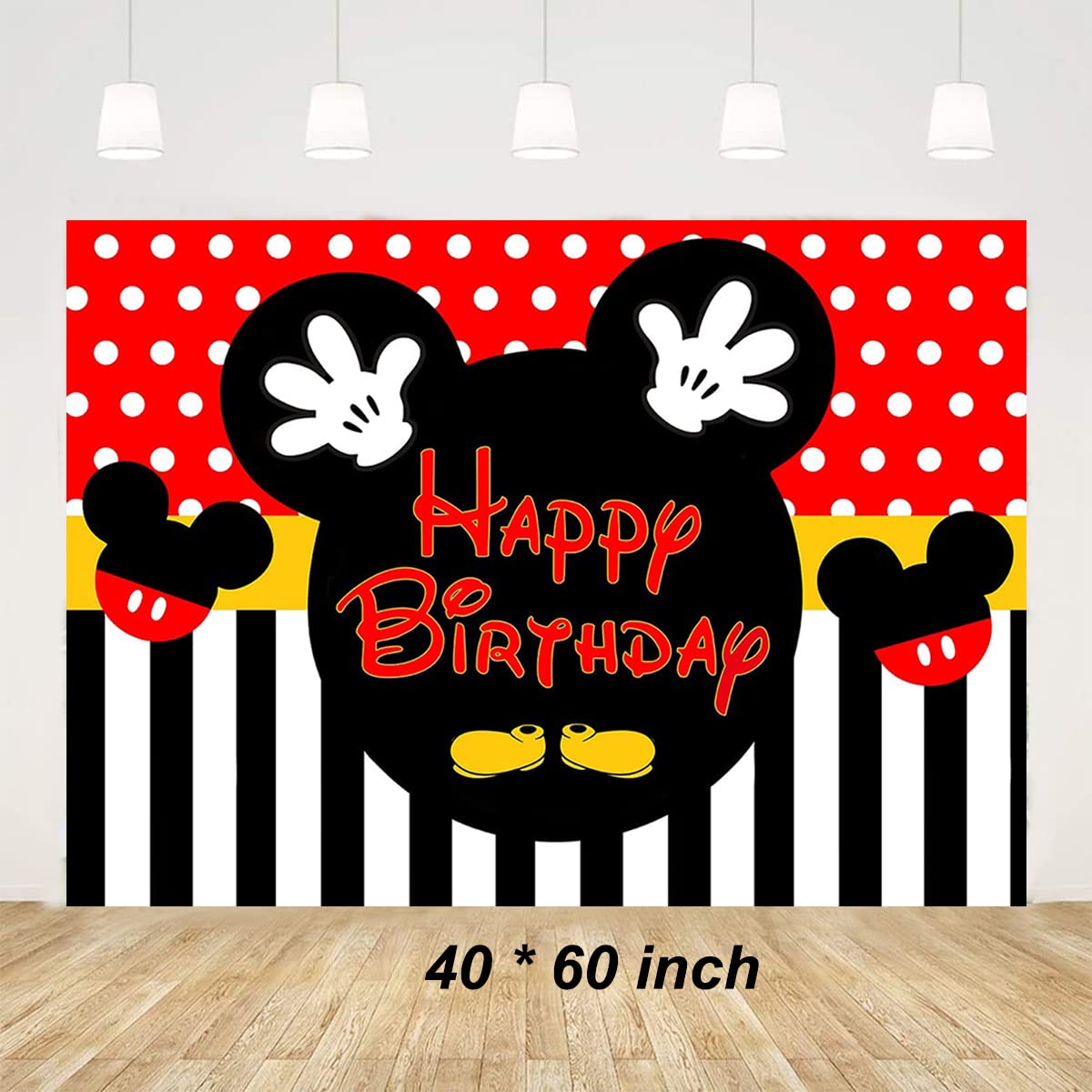 Dilyreke 1st Birthday Mouse Theme Party Decorations – Banner, Balloons & Supplies