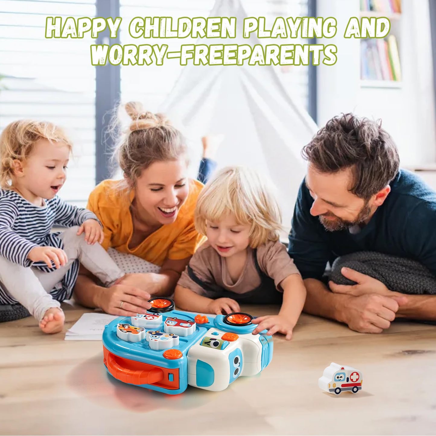Dimoarch 3-in-1 Toddler Toy Cars for Ages 1-3 | Engage, Learn, Play