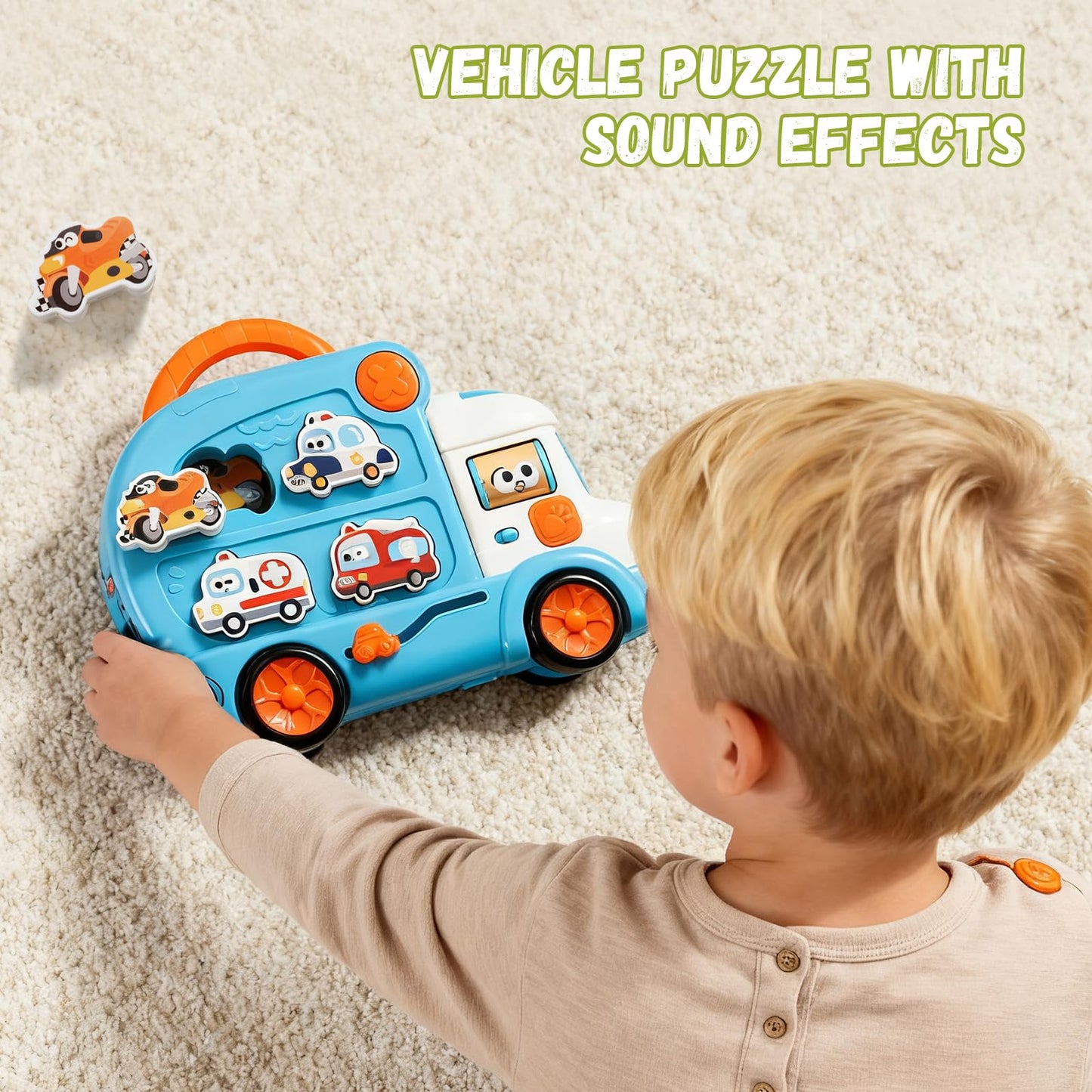 Dimoarch 3-in-1 Toddler Toy Cars for Ages 1-3 | Engage, Learn, Play