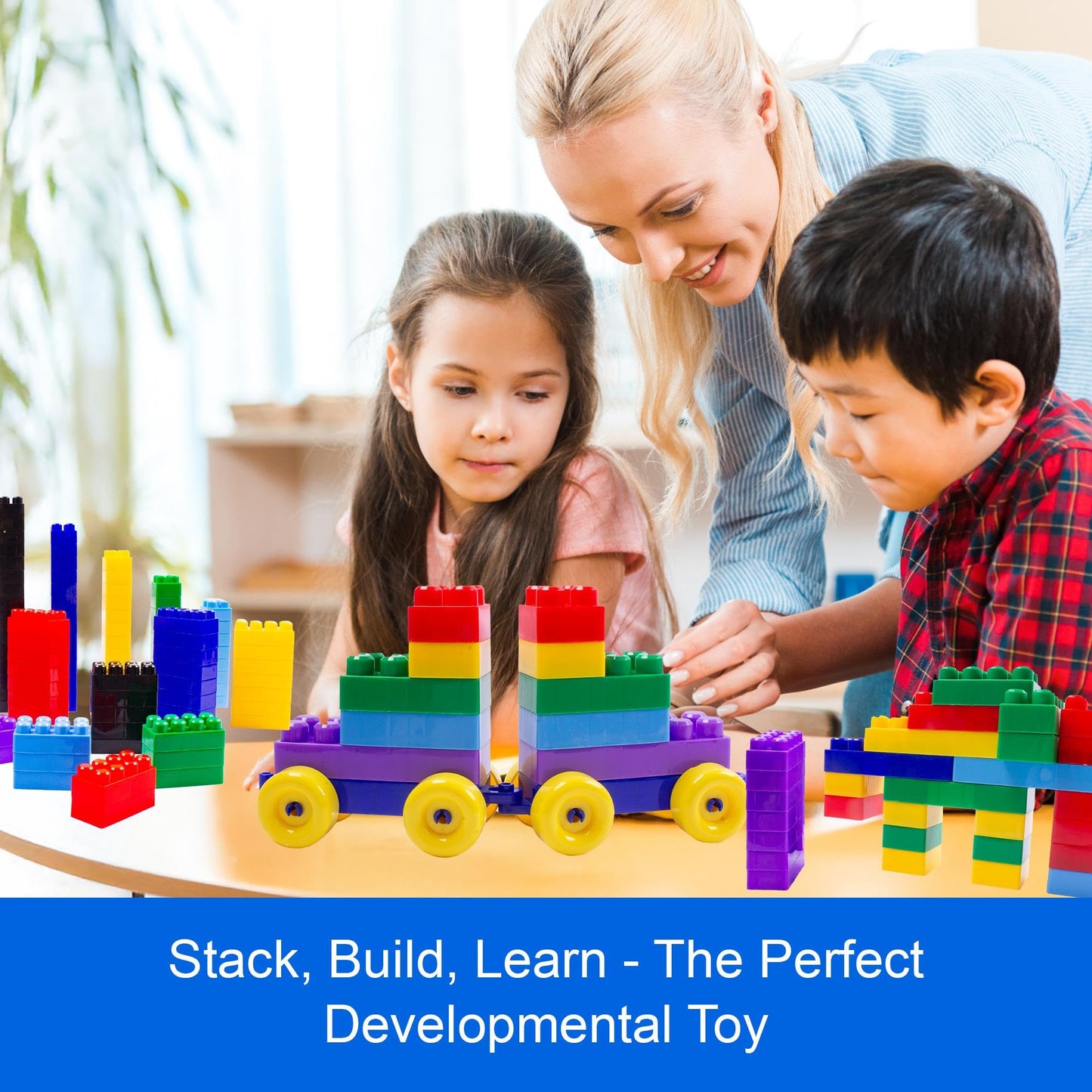Dimple 300-Piece Building Blocks for Toddlers | STEM & Montessori Toys