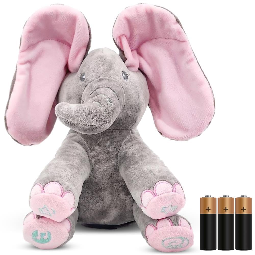 Dimple Kaia Elephant – Animated Plush Singing Peek-a-Boo Toy for Babies & Toddlers