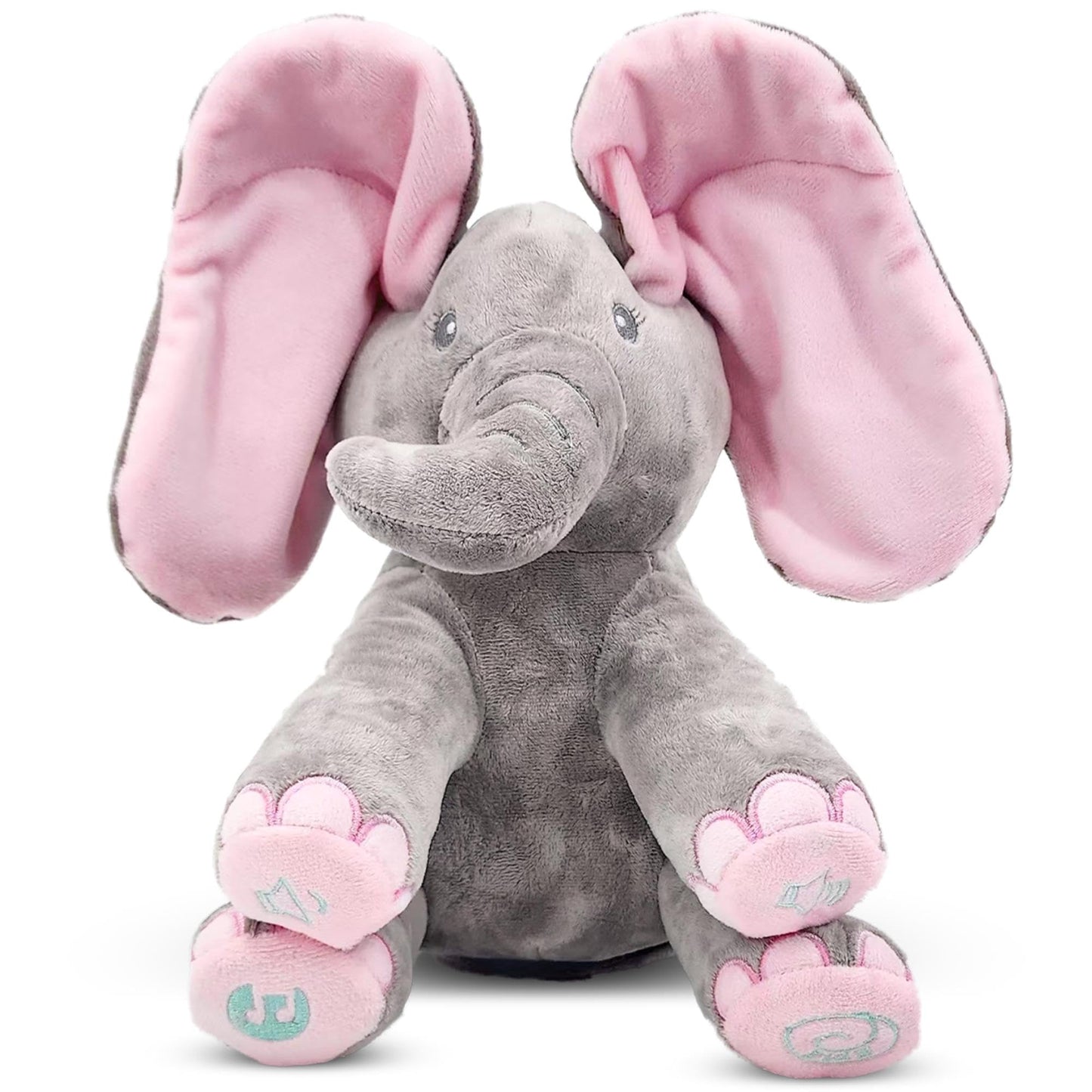 Dimple Kaia Peek A Boo Elephant Toy – Interactive Singing Plush for Babies