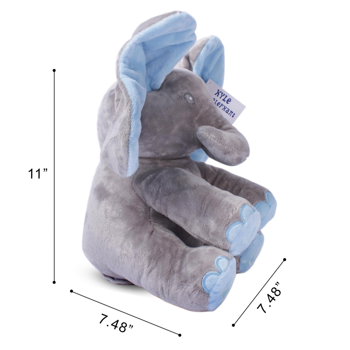 Dimple Kyle Peek A Boo Elephant Toy | Interactive Singing Plush for Babies
