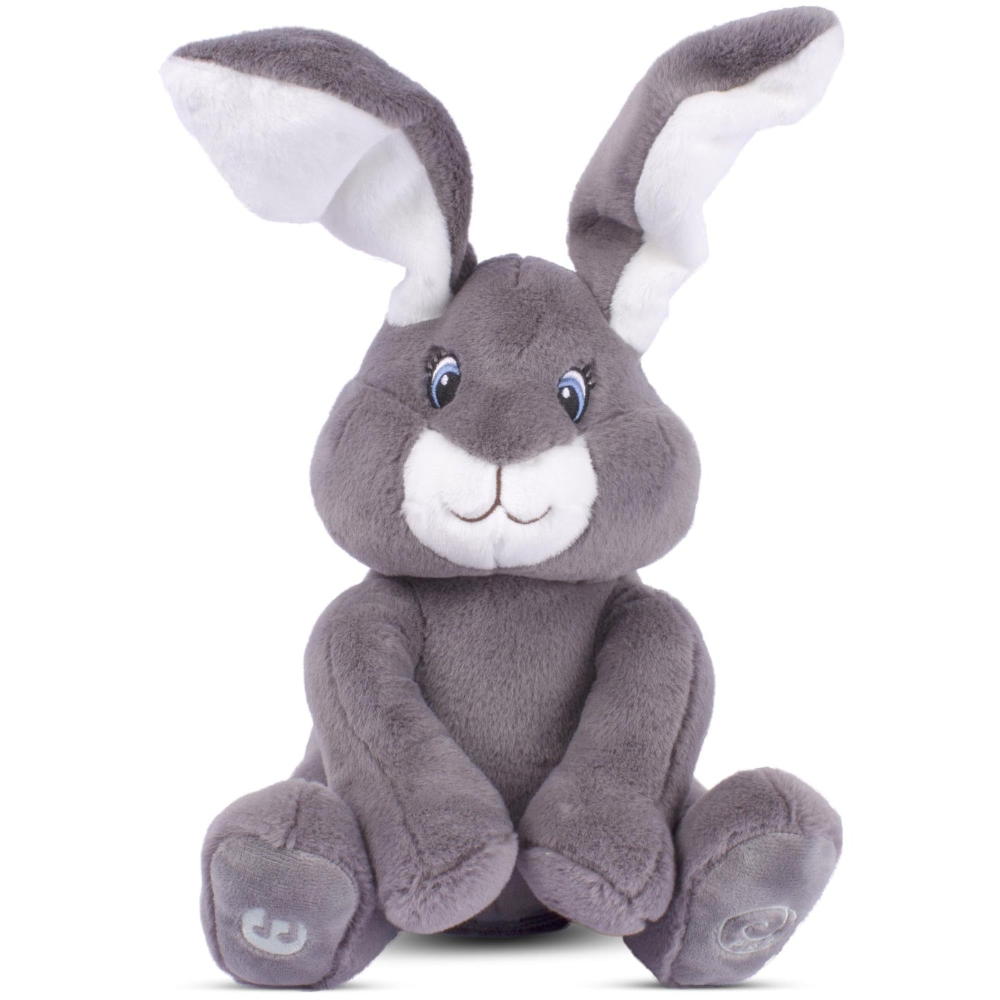 Dimple Milo Bunny Stuffed Animal - Animated Plush with Peek-a-Boo & Songs | Gift for Babies 0+