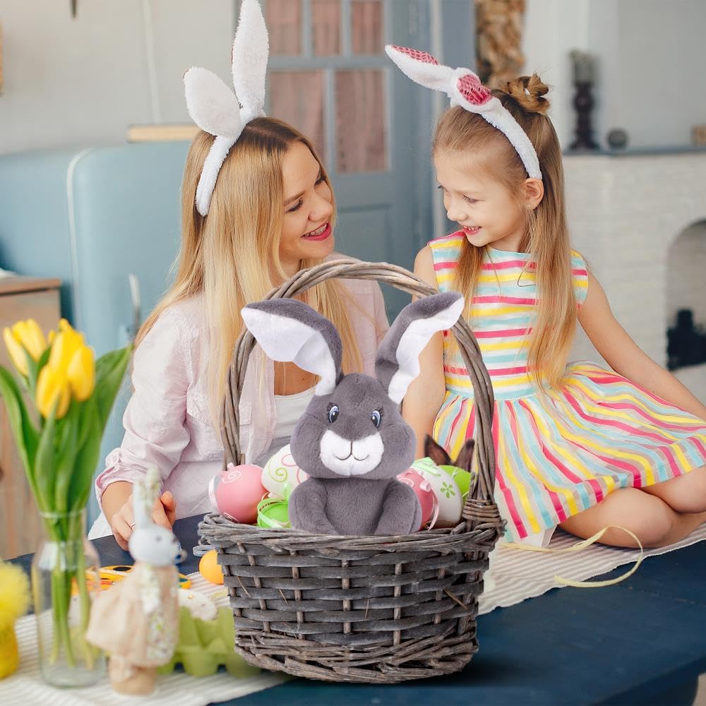 Dimple Milo Bunny Stuffed Animal - Animated Plush with Peek-a-Boo & Songs | Gift for Babies 0+