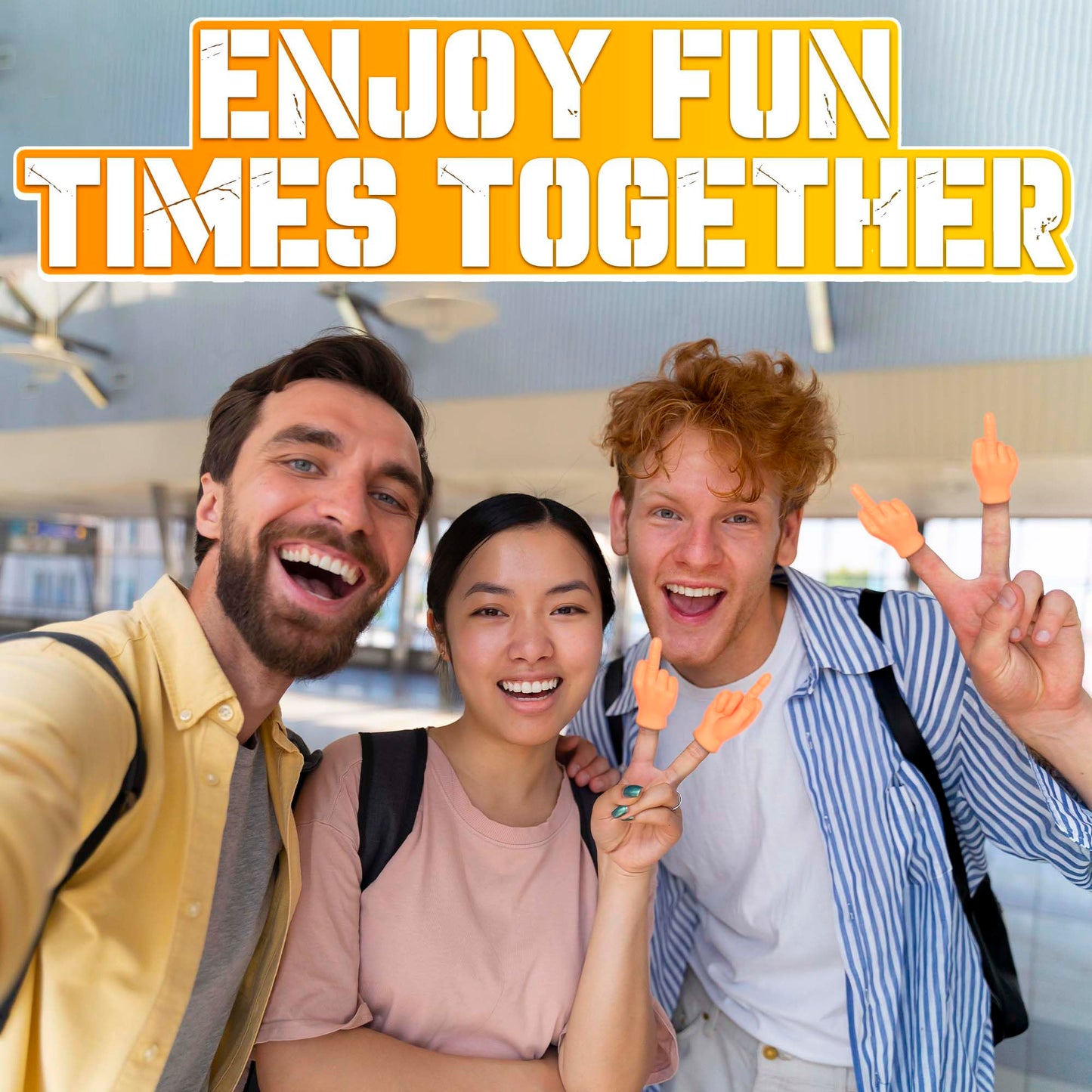 DIMROM 5 Pcs Middle Finger Tiny Hands – Funny Gag Gifts for Pranks & Parties