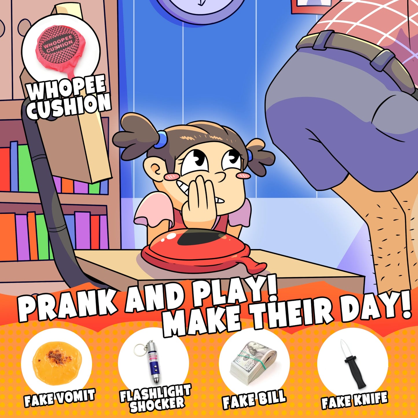 DIMROM Prank Kit for Kids – 25 Gags & Fun Pranks | Ultimate April Fools Box
